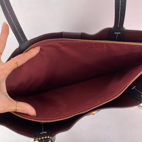 Coach Upcrafted Willow Tote Bag in Black - Picture 6 of 9